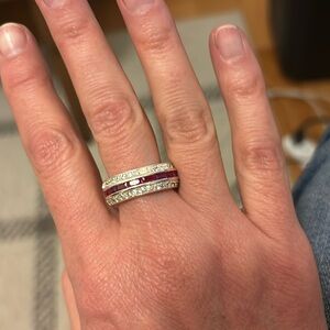 Silver fashion ring size 8.5